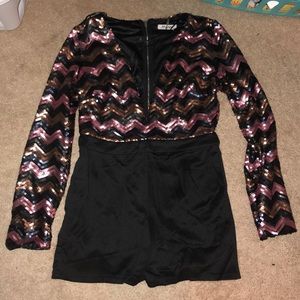 Sequin romper